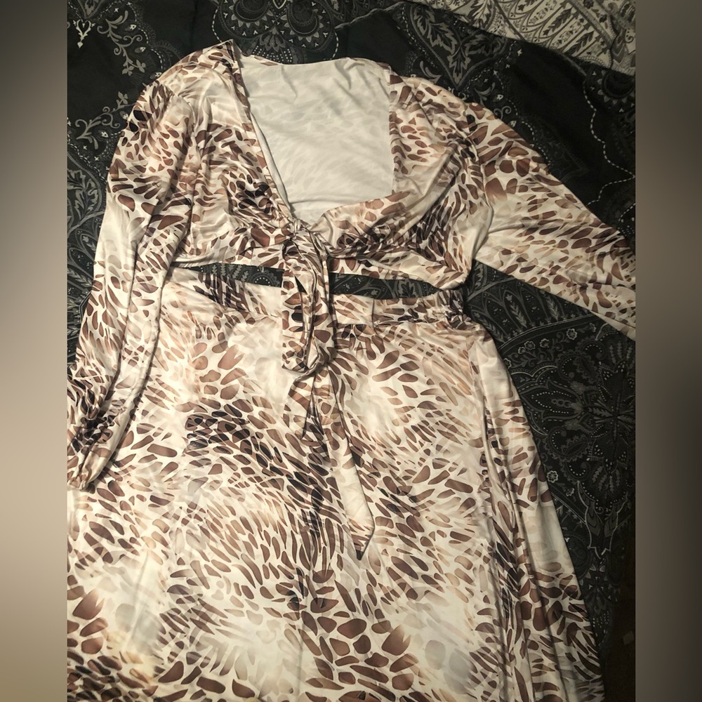 2 Piece Leopard Print Set